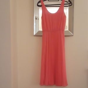 Alice + Olivia hot pink accordion pleated dress